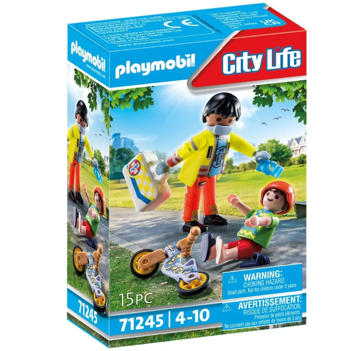 Playmobil original 71245 Patient Paramedic clicks Gift Child Girl Toy Man Woman With Box Official Shop