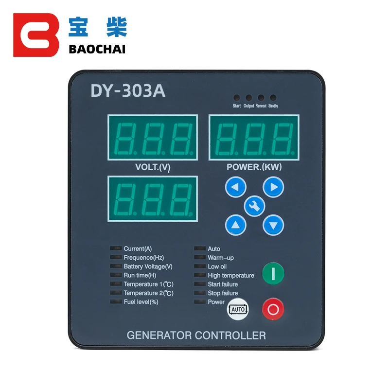 

HJ-303A generator controller stopping and generator fault protection automatically and manually