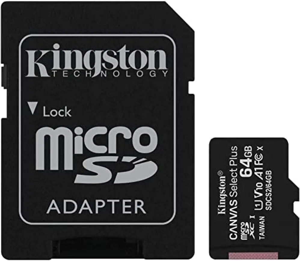 Kingston MicroSD 32GB 64GB 128GB 256GB Memory Card Canvas Select C10 SDCS2 UHS-I 80MB/s R Flash Memory Card with Adapter