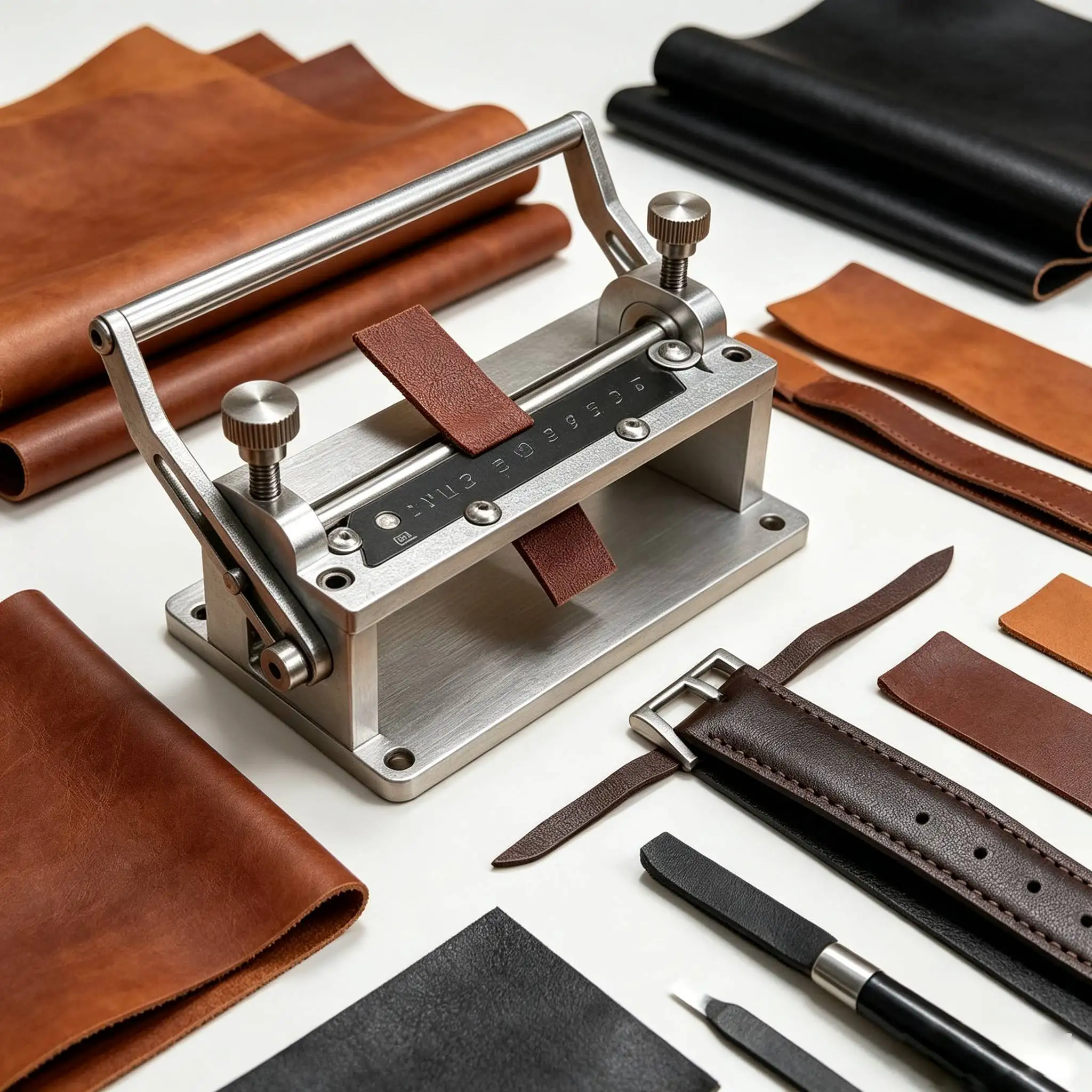 Manual Leather Skiver Manual Leather Splitter Adjustable Thickness Belt Skiving Tool for Craftsmen, Workshop