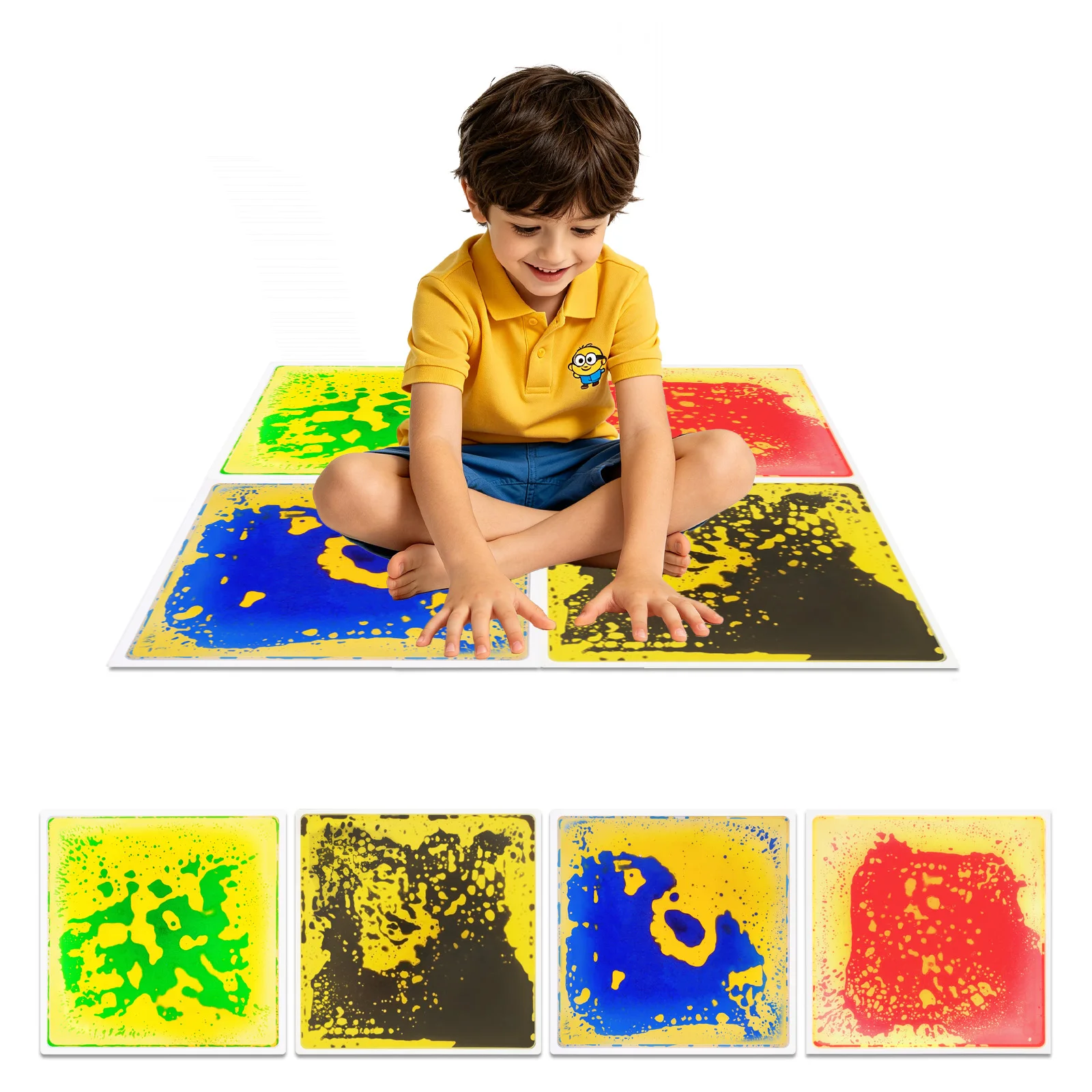 Customizable Kids Sensory Walking Pads Autism Sensory Mat Mixed Texture Sensory Touch Tiles Autism Training Mat