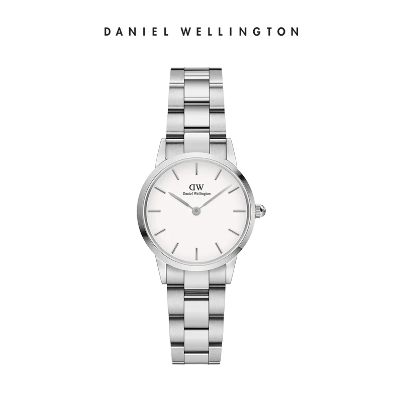 Daniel Wellington DW Watch Iconic Link 28mm Women Luxury Quartz Watch Stainless Steel Black White Dial Ladies Wristwatch