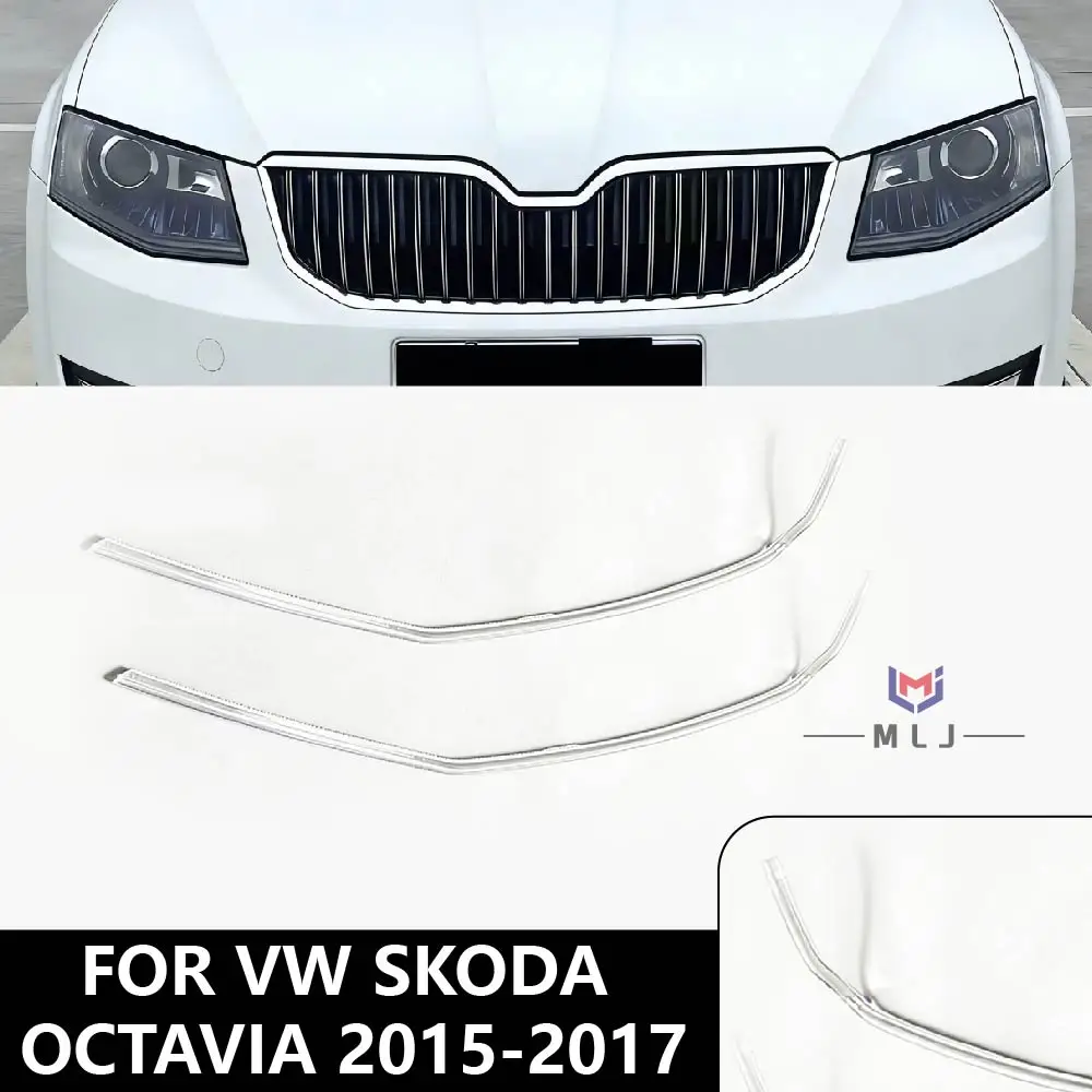 

For VW Skoda Octavia 2015-2017 Daytime Running Light Car Headlight DRL Light Guide Tube Headlight Angel Eyes Light Guide Strips