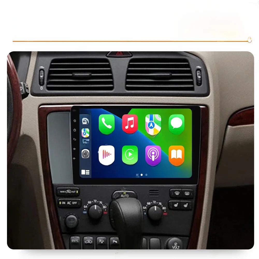 MEKEDE & NAVIFLY Android 14 Autoradio stereo Host Unit Voor Volvo XC70 V70 S60 2004-2008 intelligente Carplay systeem 2Din GPS speler - afbeelding 2