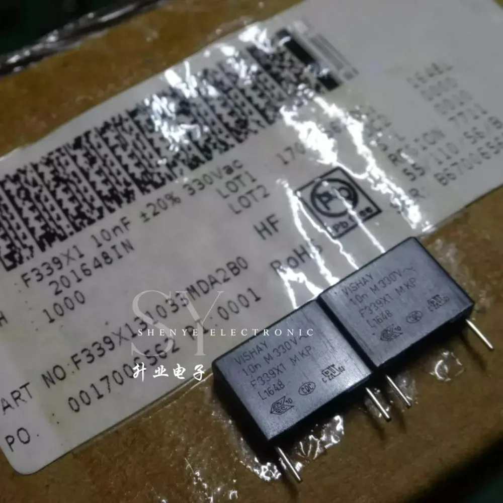10pcs/lot F339X1 MKP 0.01uf 330vAC 10nf 103 M X1 Brand New 10mm Film Capacitor F339X131033M