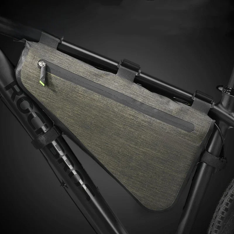 AliExpress ROCKBROS Bike Triangle Bag Portable Large Capacity Rainproof Cycling Bag MTB Road Bicycle Front Frame Tube Bags Accessories