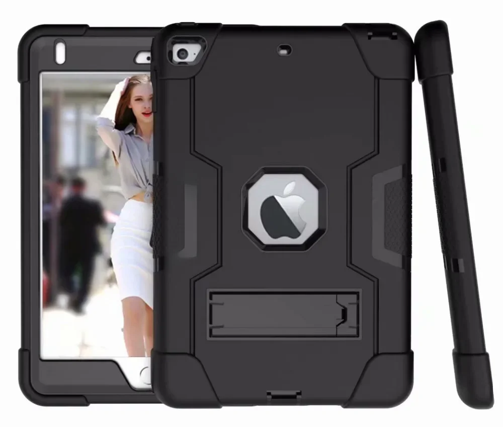 Hybrydowe, trójwarstwowe, odporne na wstrząsy i upadki etui ochronne z wbudowaną podpórką do iPada Mini 5 7.9' 2019/iPad Mini 4 — zdjęcie produktu 7
