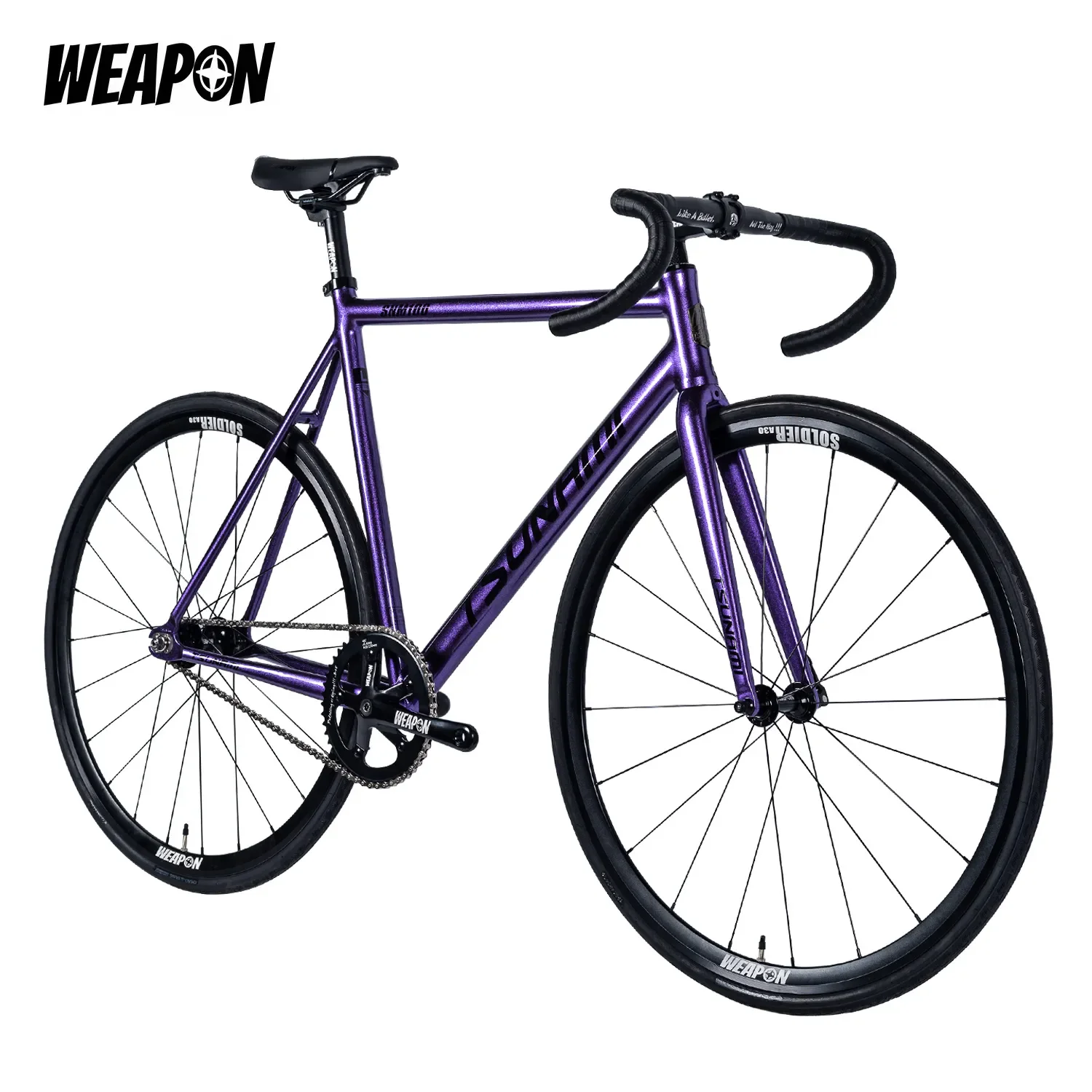 Tsunami SNM100Elite Complete Fixed Gear Bike 700C Track Bicycle