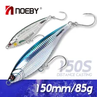 Noeby-señuelo de pesca Stickbait que se hunde, 150mm, 85g, señuelo tipo lápiz de fundición larga, cebo duro Artificial para señuelos de pesca de agua salada