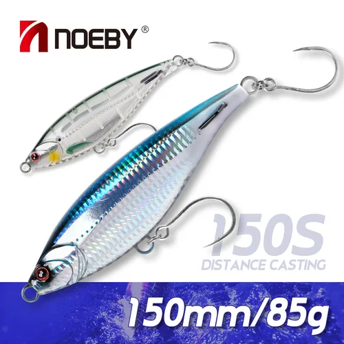 Imagen 1 del producto Noeby-señuelo de pesca Stickbait que se hunde, 150mm, 85g, señuelo tipo lápiz de fundición larga, cebo duro Artificial para señuelos de pesca de agua salada
