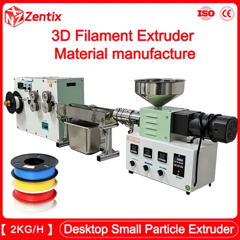 3D Filament Extruder Material manufacture and production for PLA ABS PC TPU PET 1.75mm 2.85mm 3mm Extrusion Machine manufacture