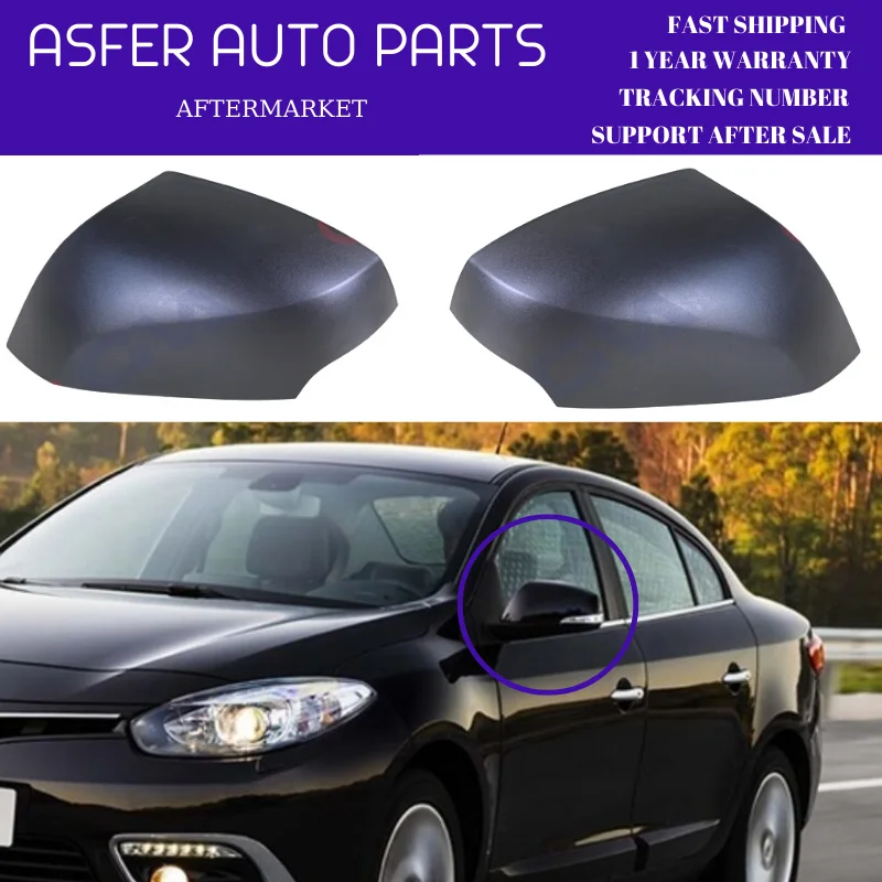 Outside Rear View Mirror Cover For Megane 3 III MK3 Fluence Black Color Right Left  Mirror Cover 963736747R 963745185R