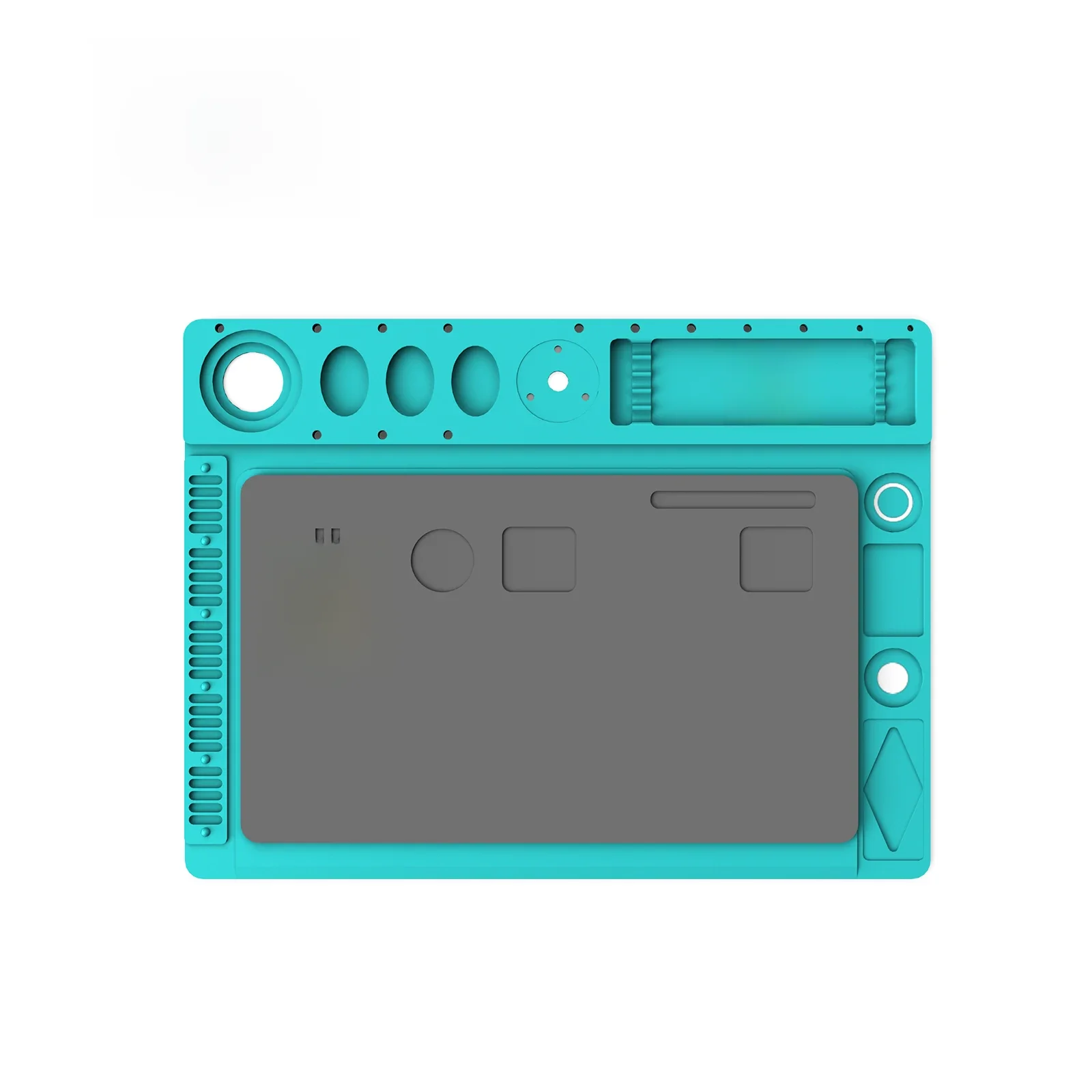 RF4-D2 410X300MM podstawa ze stopu aluminium telefon komórkowy PCB naprawa spawalnicza podkładka aplikacja lornetka/trójokularowy mikroskop stereoskopowy z zoomem — zdjęcie 2