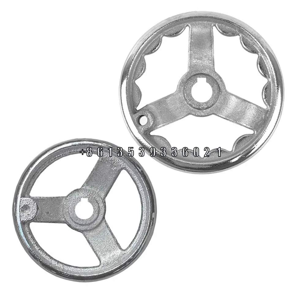 

Handwheel Keyway Hole Cast Iron Round 3/3.5/4/5/6/8 Inch Chrome-plated Cnc Machine Tool Valve Rotating Hand Wheel