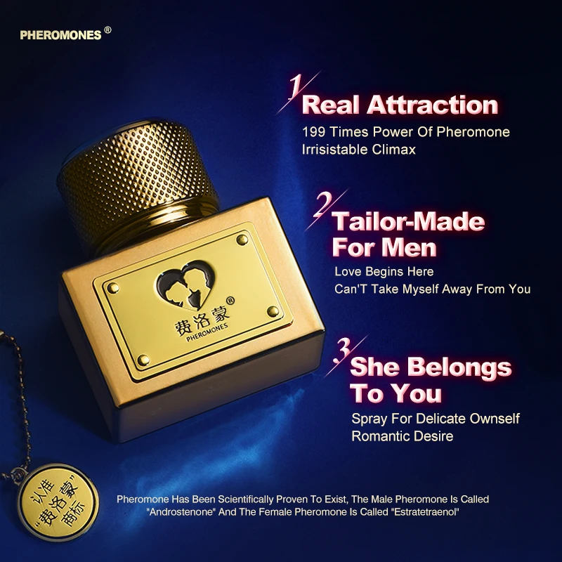 Caja de regalo de perfume para hombre con feromonas Colonia 30 ml Mejora tu atractividad y hace irresistible. -199