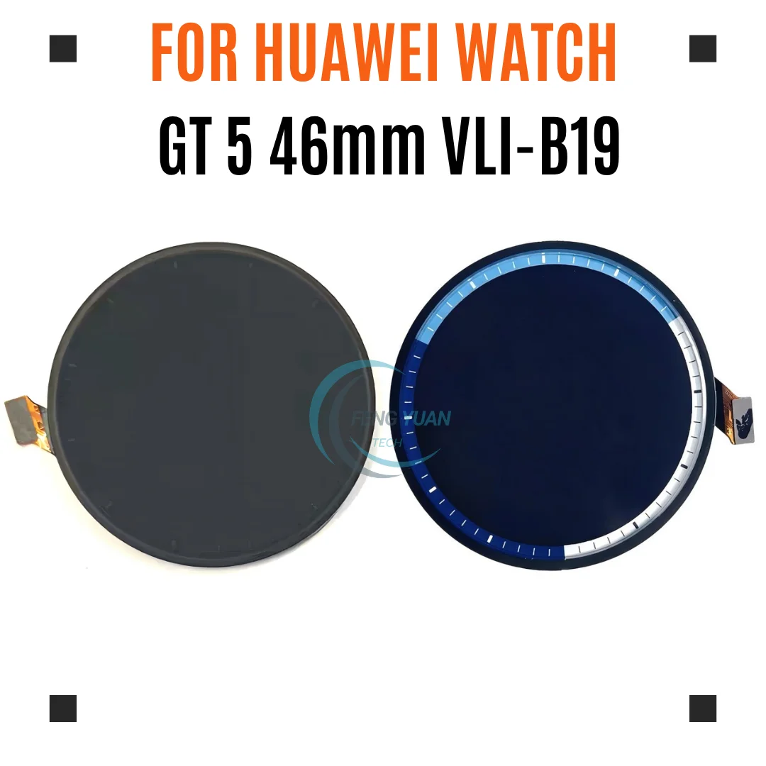 for-huawei-watch-gt-5-46mm-vli-b19-amoled-display-touch-screen-replacement-watch-repair-parts