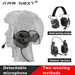 SALE Tactical Headset Pickup and Noise Reduction Head Wearing /helmet Version  Shooting Earphone Communication Intercom Earphone