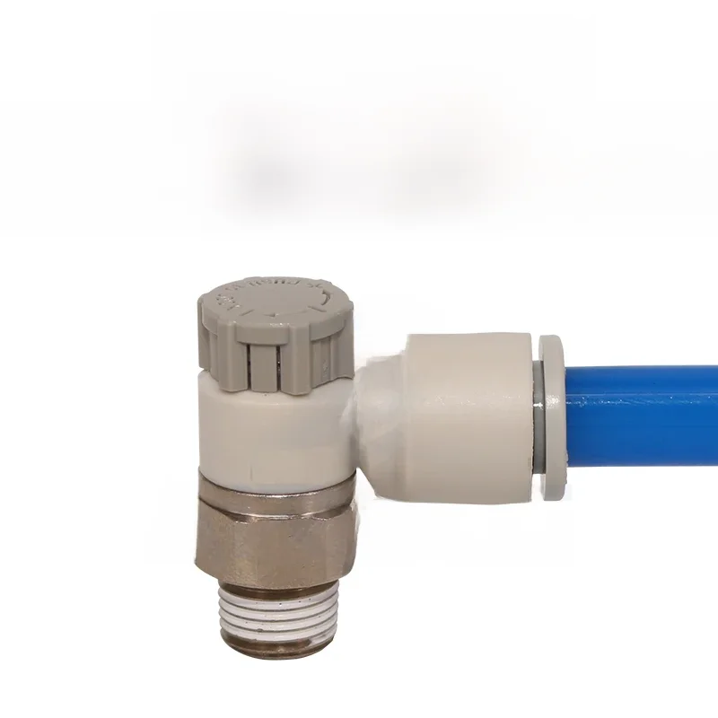 Contrôleur de vitesse avec raccord à une touche, raccord pneumatique pour valve d'accélérateur AS1201 AS2201F 3201F 4 6 8 10mm, 10 pièces/lot