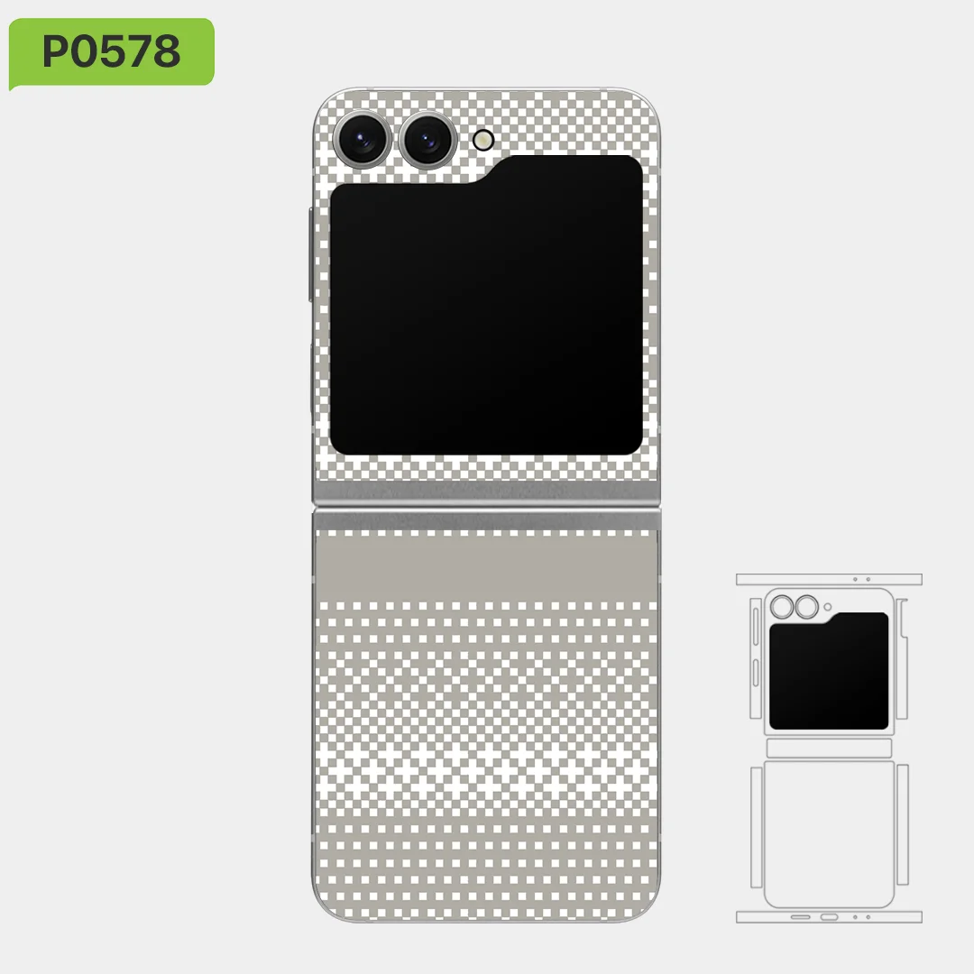 فينيل لف الجلد، لهاتف Samsung Z flip 7/6/5/4/3، مجموعة الألياف من Nexa Skins، حماية من الخدش، ZF017 #1