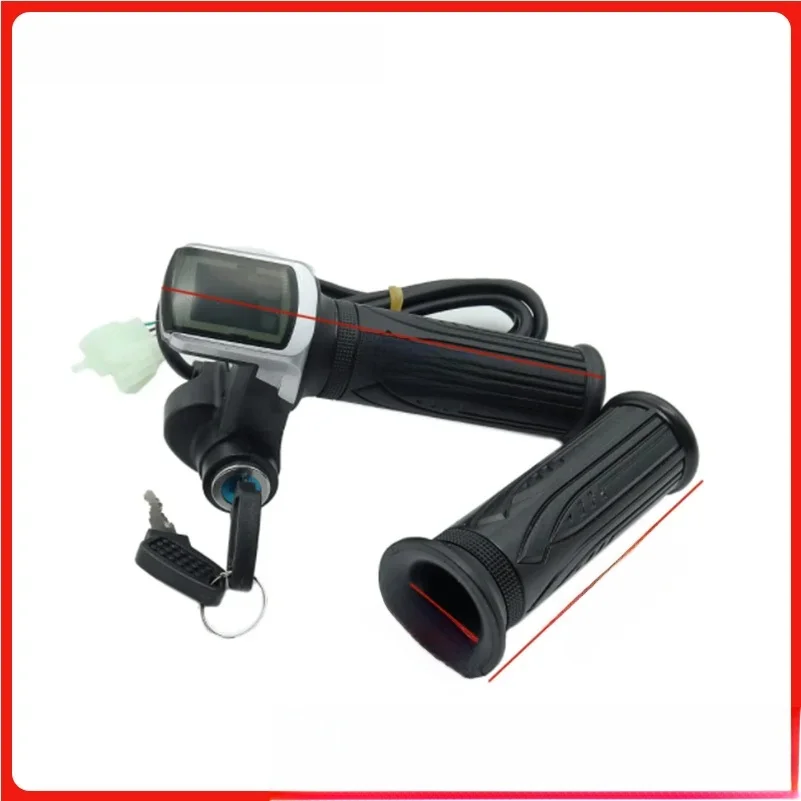 AliExpress NONE 24V 36V 48V E-Bike Electric Bike Bicycle Scooter Throttle LCD Display with Key Lock