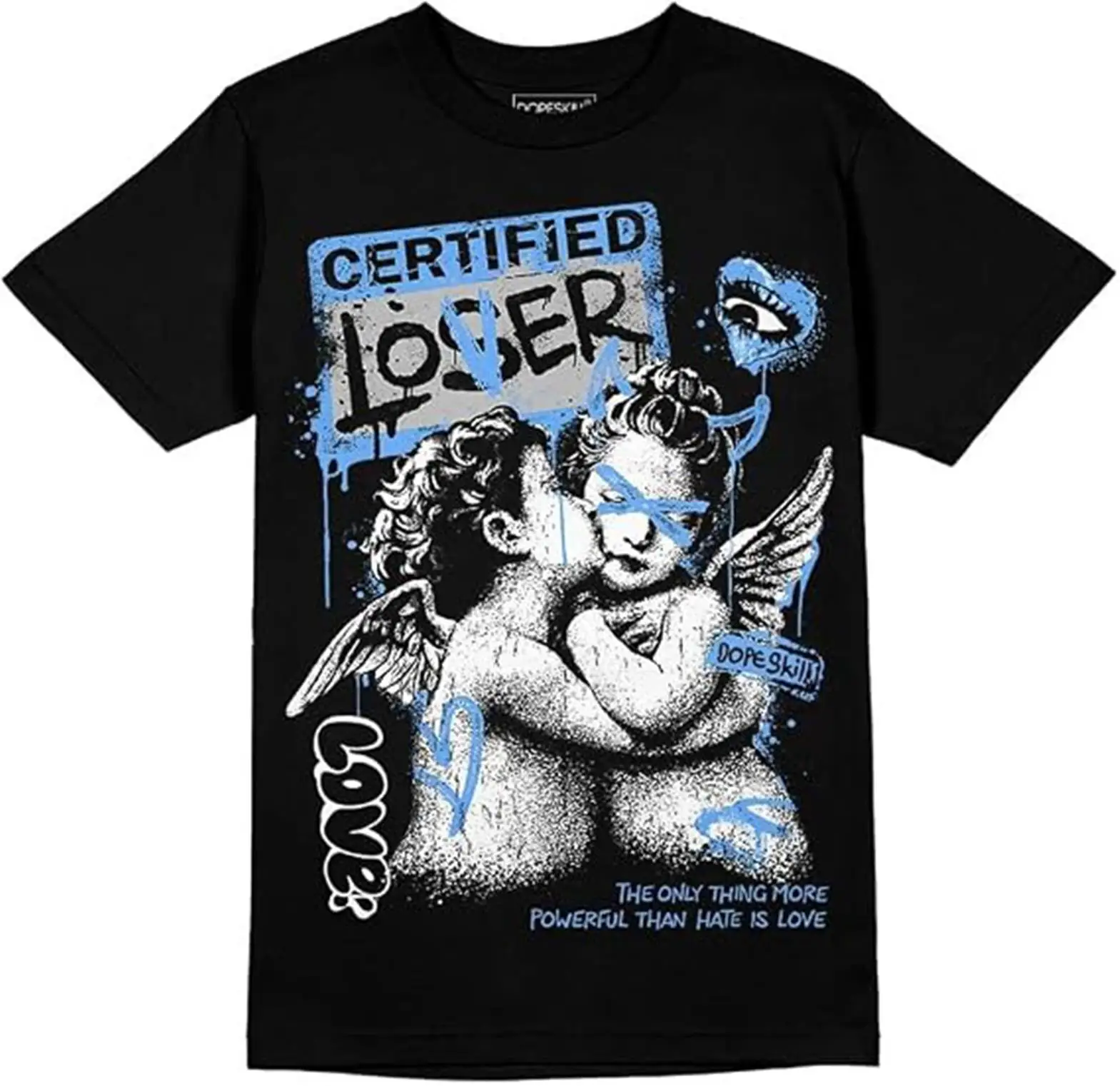 Graphic Tee Streetwear Hip Hop Hypebeast Street Style Crew Neck Unisex T-Shirt Sneaker Colour Matching Shirts Angel