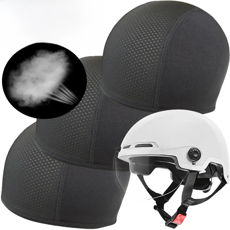 AliExpress Quick-drying Cycling Helmet Hat Inner Cap Motorcycle Balaclavas Helmet Inner Sweat Wicking Hat for