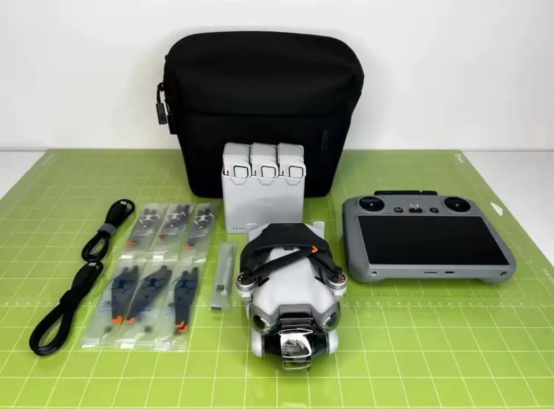 Discount sales ) D J I Mini 4 Pro Fly More Combo Plus (D J I RC 2) Includes 3 Plus Batteries