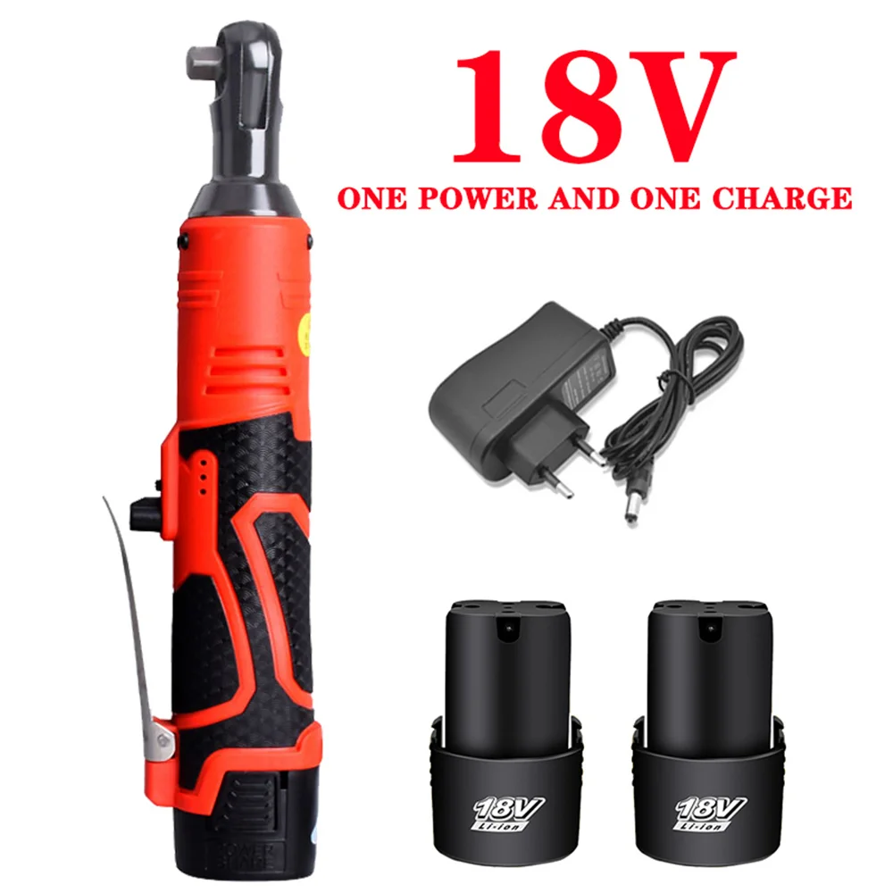 18V 3/8 Inch Impact French Cordless Rechargeable Electric wench Right Angle Ratchet Wrenches Impact Driver Power Tool