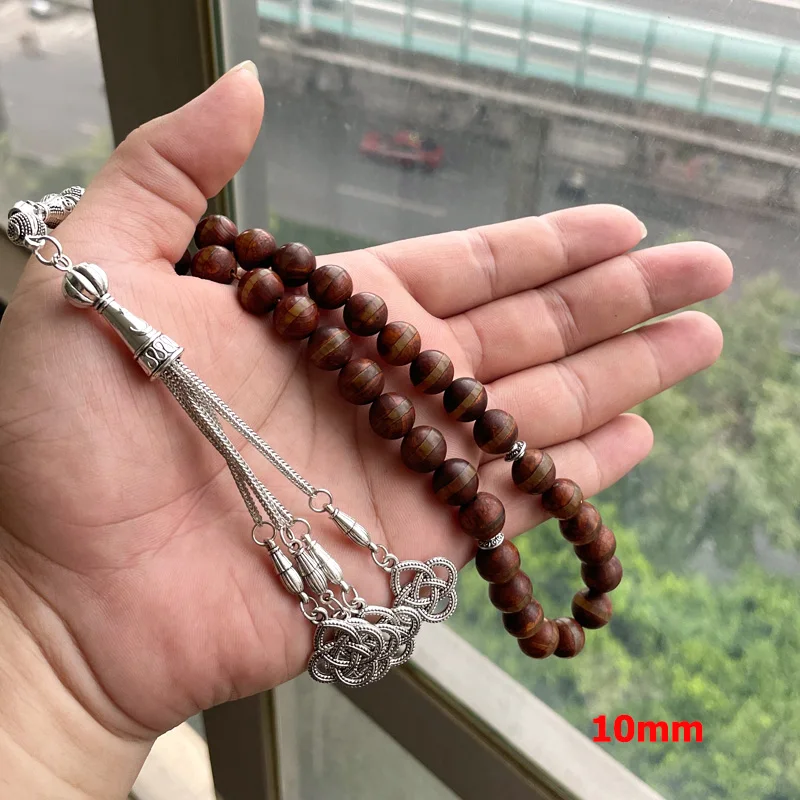 Natural Tibetan agates tasbih men muslim prayer beads turkish bracelet gfit arabic misbaha islamic rosary Eid gift accessories