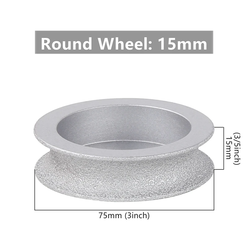 HEDA Round Wheel 10/15/20/25/30/35/40mm Vacuum Brazed Diamond Hand Profile Wheel Arbor 22mm Angle Grinder For Marble