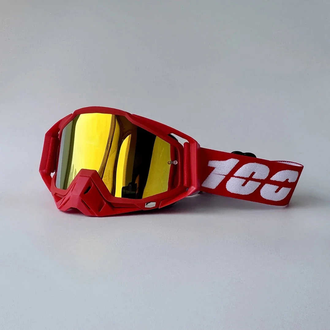 AliExpress 100 Motocross Goggles HD Lens Motorcycle Anti-fog Eyeglasses Sports Windproof Protect Riding  Men Women Moto MX MTB Sunglasses