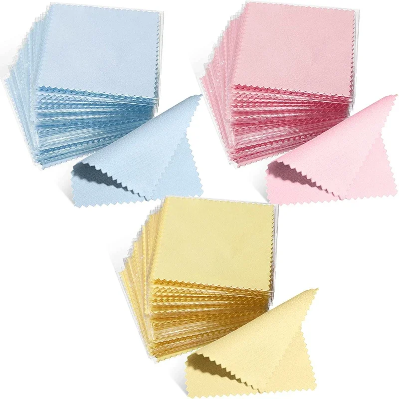 Chiffon nettoyant pour vernis argenté, serviettes douces et propres, lingettes pour argenterie, bijoux en or, équipement d'outils, fournitures de fabrication faites à la main, 10/50 pièces