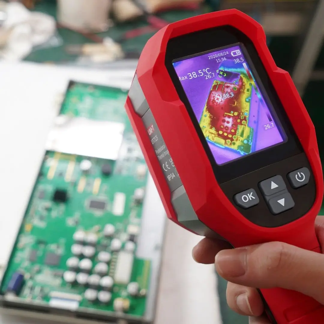 UNI-T Thermal Camera UTi712S Cost-Effective IP54/2m Drop Proof, 8H Battery, Laser, Temp Comp, Multi-Lang, for HVAC/Auto/Electric