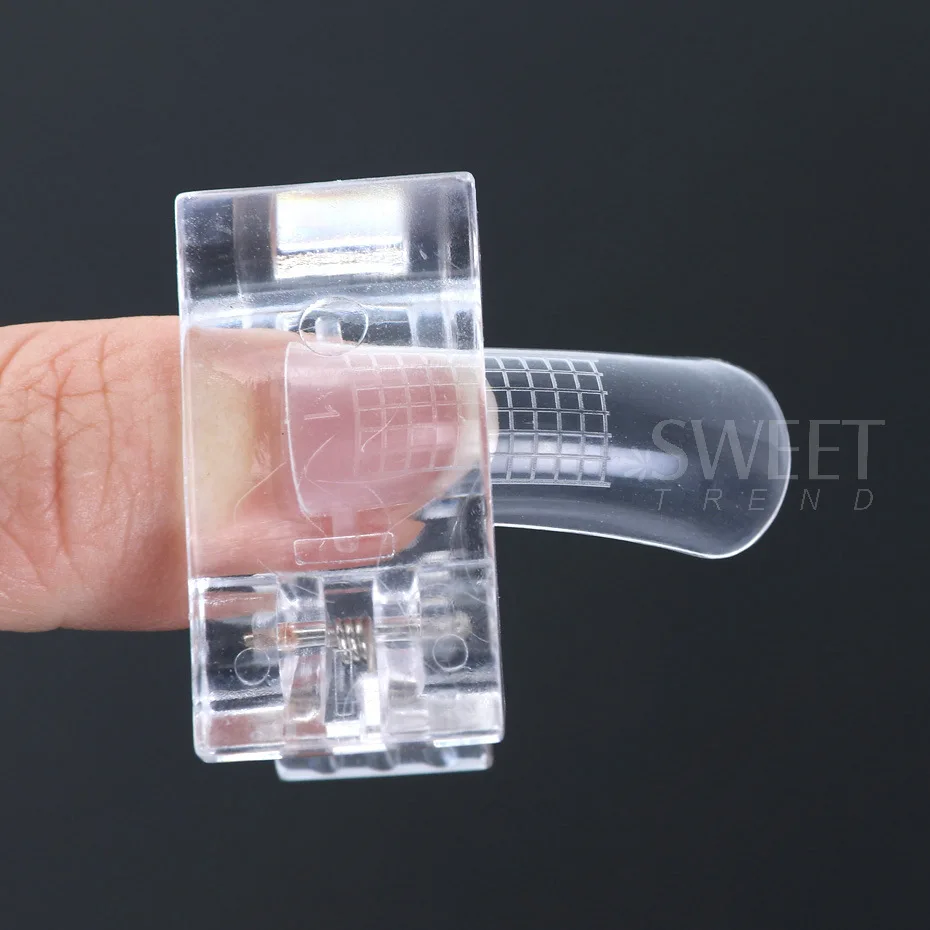 15 ml Acryl Quick Building Nagelgel Set Gelee Verlängerungsgel Klar Weiß UV Finger Verlängern Werkzeuge Tipps Form Clip Bau Kit