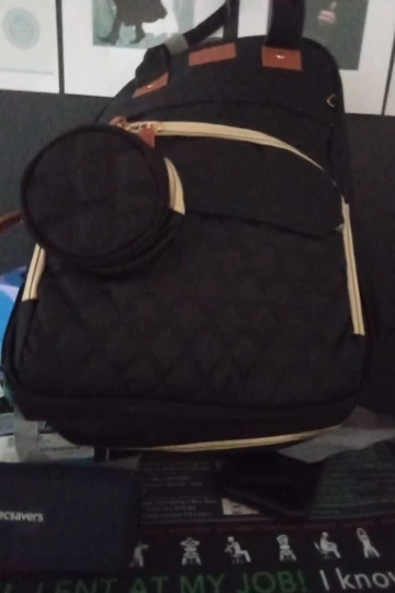 3-in-1 Diaper Bag Backpack — Foldable Travel Bag with Changing Bed