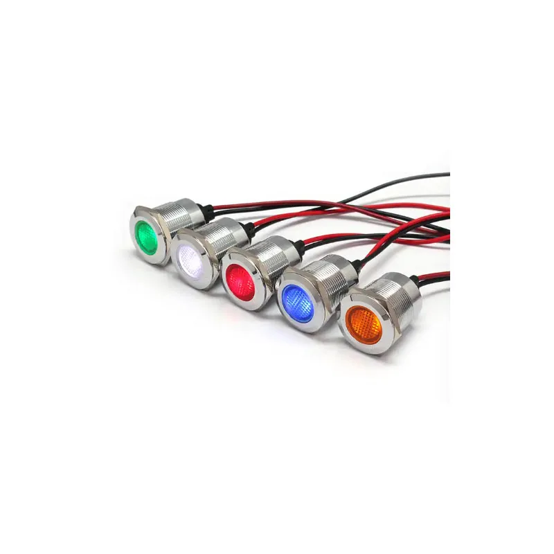 Waterdrop IP67 22mm 220V Durable Filter Indicator Light Flat Head with Wire for Coffee Machine