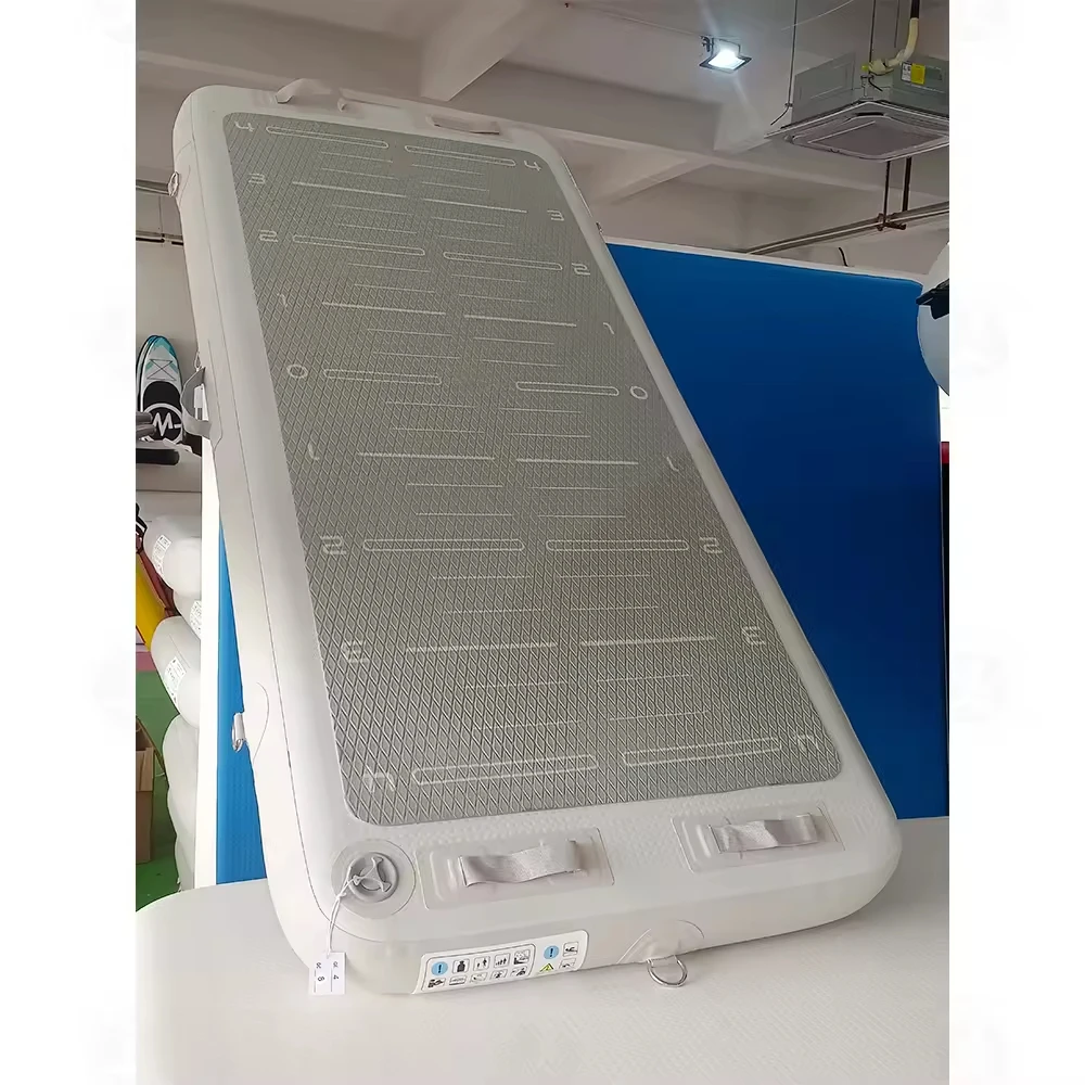 Custom 220 cm  Inflatable Water Yoga Mat Water Fitness Mat Inflatable Floating Yoga Pod Platform For Pool  or  Water Sports