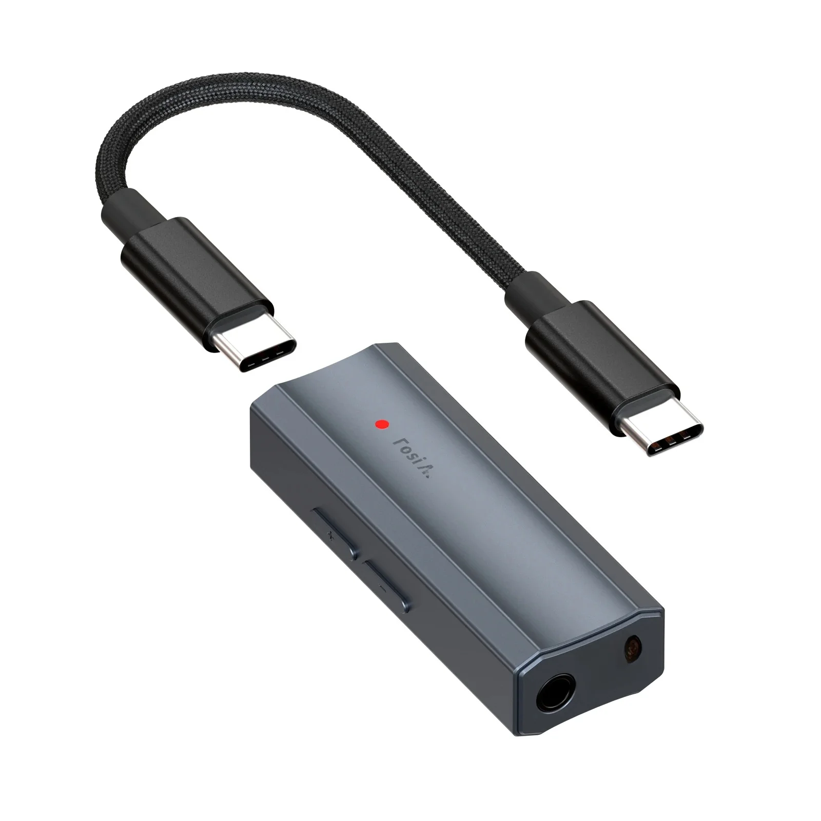 Fosi Audio DS2 2024 Neuer Mini-Audio-USB-DAC-Kopfhörerverstärker, DSD-DAC-Verstärker, unterstützt 32 Bit/384 kHz mit 3,5 mm und 4,4 mm Doppelausgängen