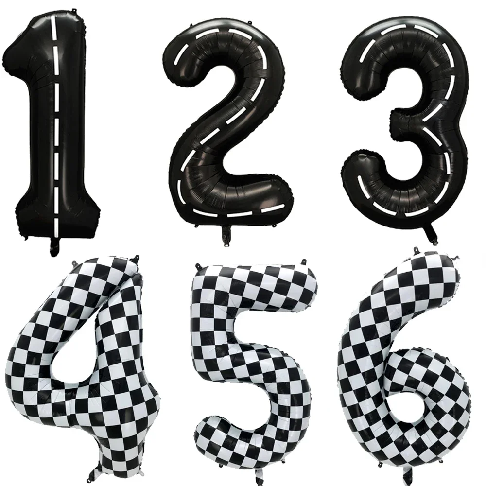 AliExpress NONE 40'' Number Race Car Balloon Racetrack Balloon Truck Bike Wheels Tire Racing Car Theme Party Supplies Boys' Birthday Party Favor