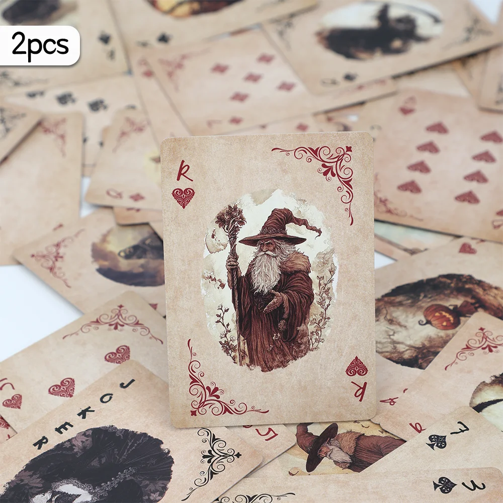 

1/2 PCS, retro dark and mysterious playing cards, exquisite retro playing cards, poker, game parties, board games