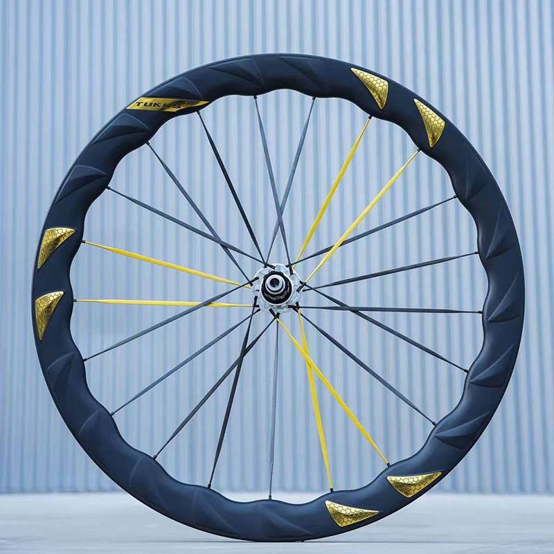 

TUKUS BLUEFIN EVO Racing Wheelset Ratchet 36T Ultralight Carbon Spoke Wheelset Disc Brake Road Riding Bike Aerodynamics Wheels