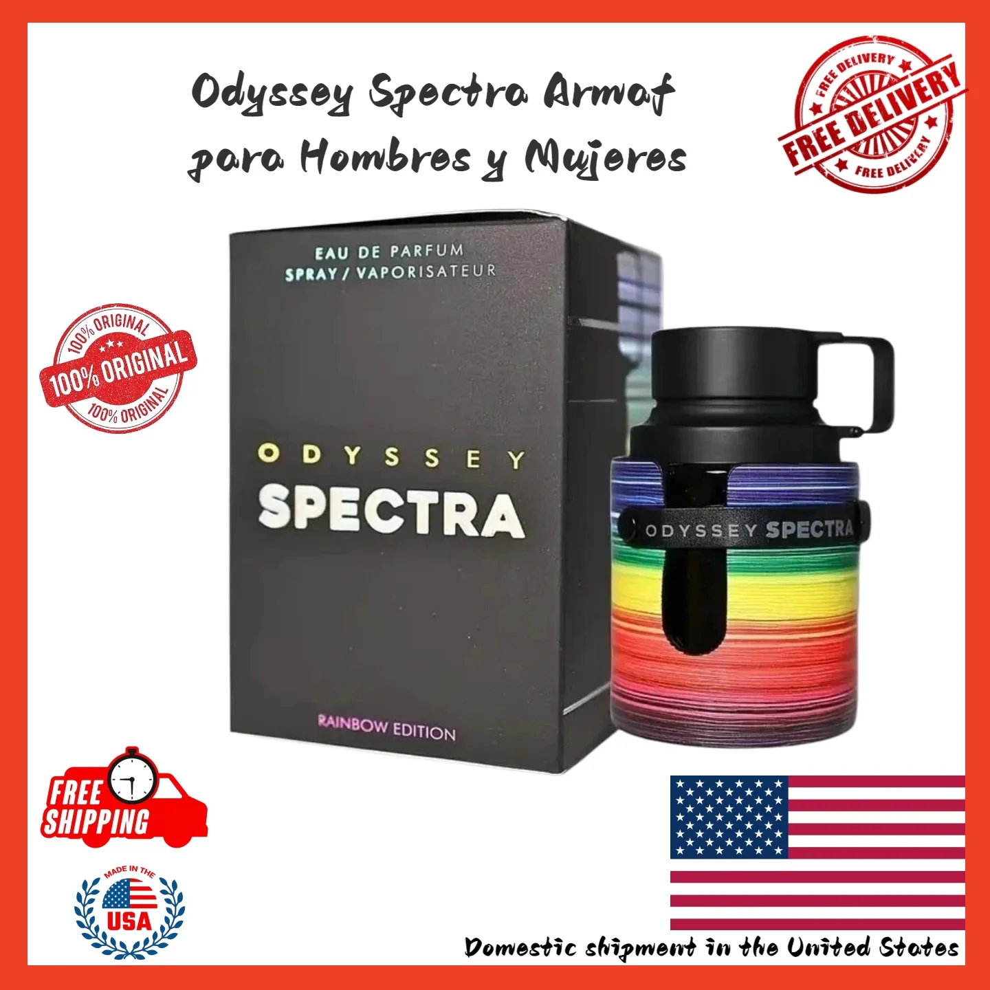 

Armaf Odyssey Spectra EDP 100ml / 3.4 Fl Oz Fragrances Original Perfume Luxury perfume a birthday or Valentine's Day gift