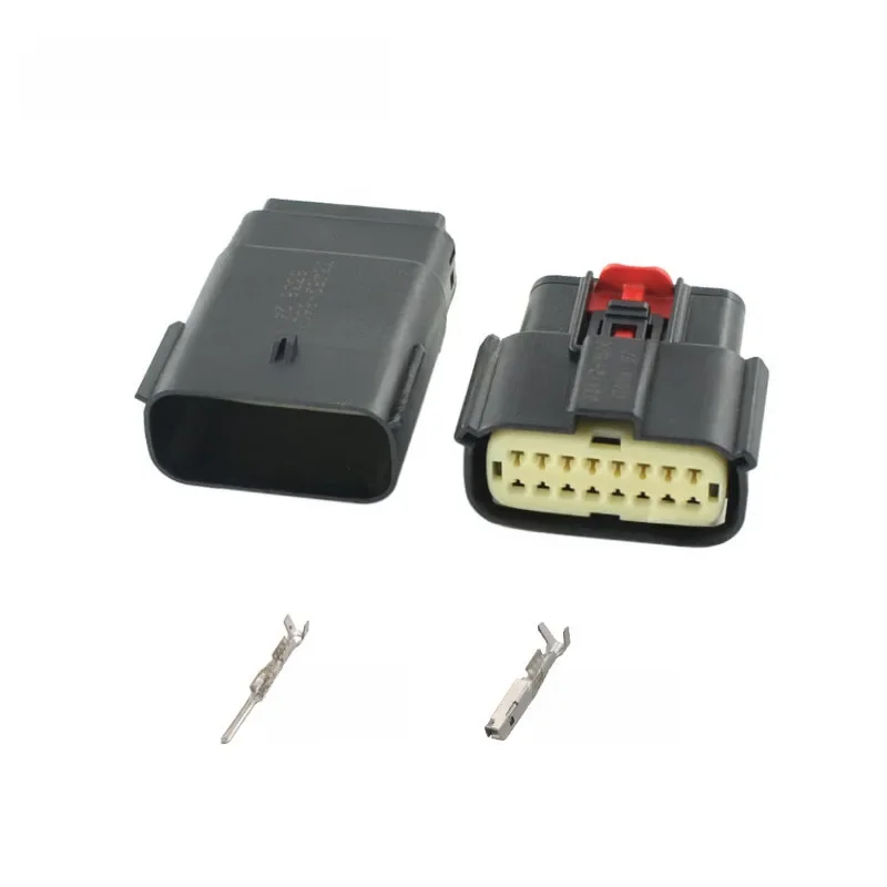 33482-1601 33472-1601 Złącze Molex MX 150 męskie i żeńskie, 16 pinów, czarna obudowa, gniazdo, wtyk — 2