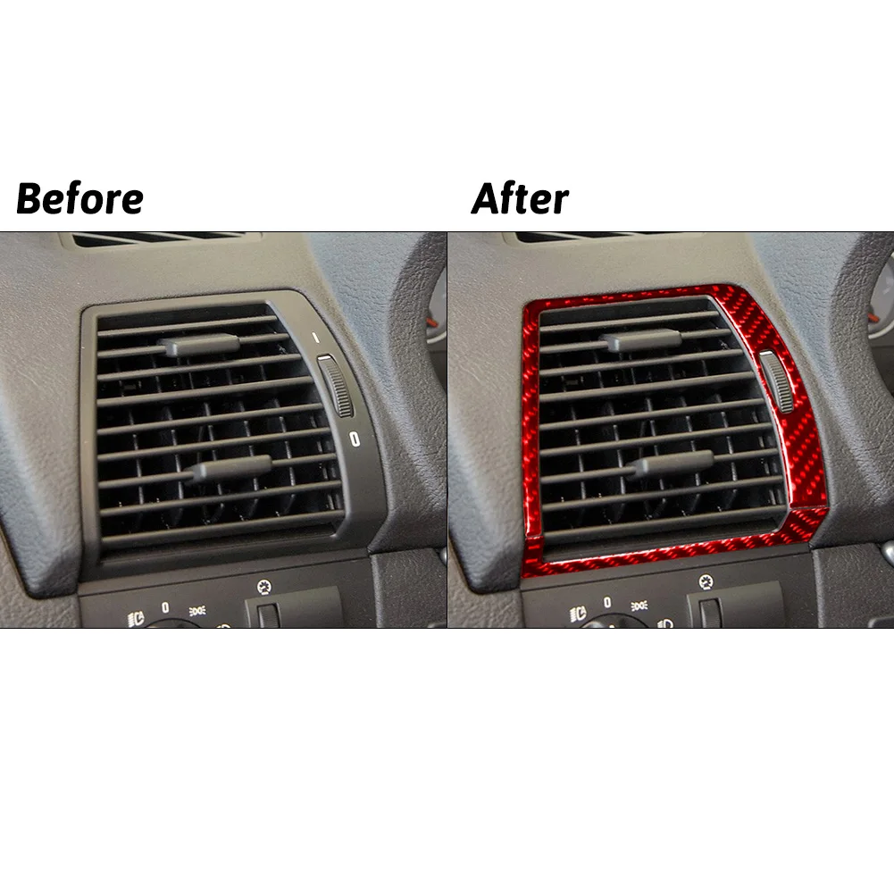 For BMW X5 2000-2006 Red imitation Carbon Fiber New Car Stickers Car Interior Decorative Accessories 5