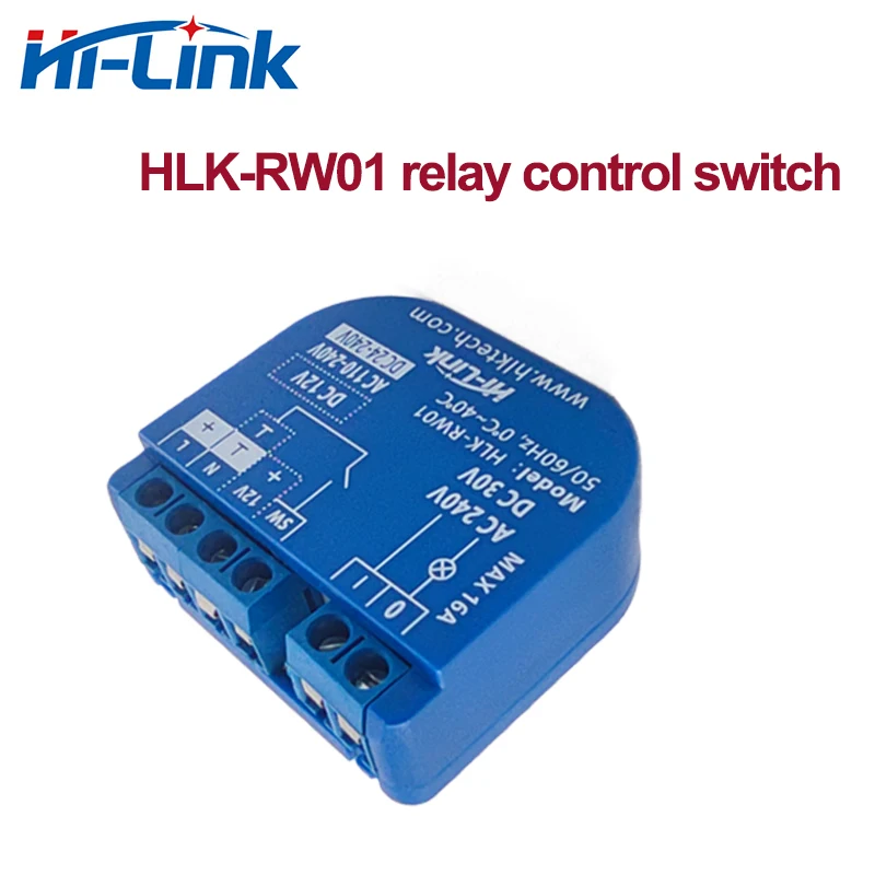 110-240Vac/24-240Vdc/12V 1A Single Channel Relay Control Switch HLK-RW01 with APP/Alexa