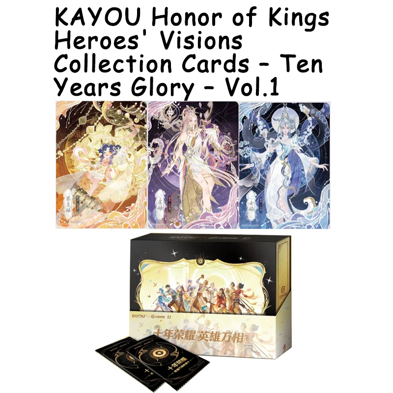 KAYOU Honor Of Kings Joy Shadow Vol.1 Rare Collection Cards Box CR UR SSR QR Game Paper Playing Cards Hobby Collectors Gift