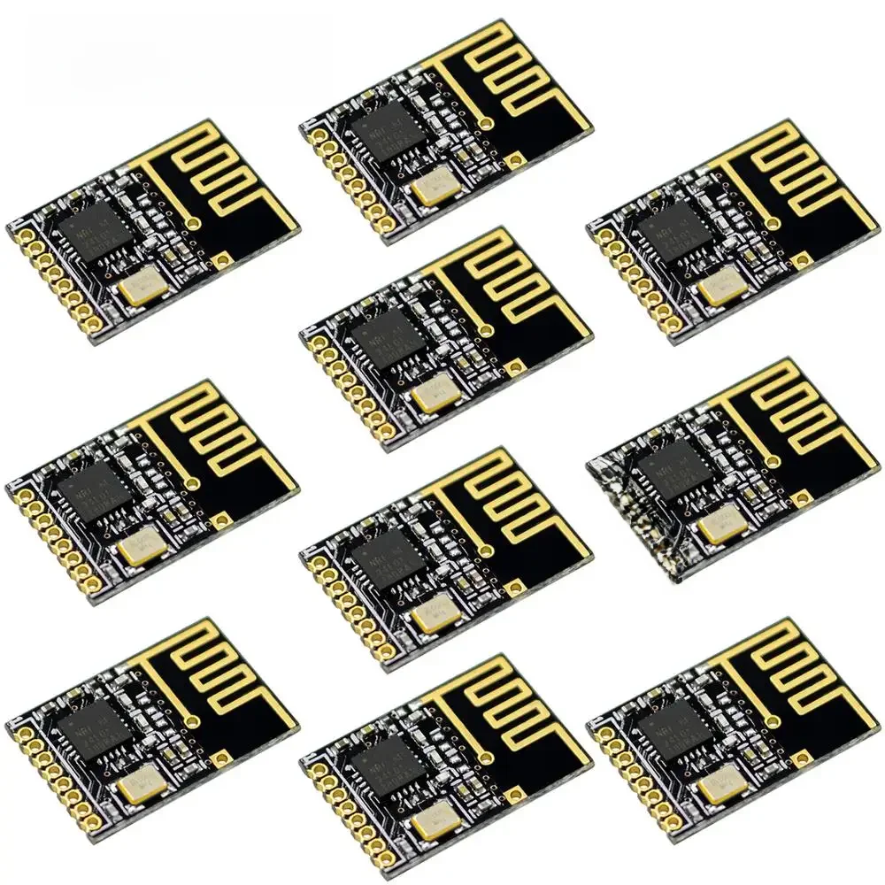 1-10 sztuk Mini NRF24L01 + 2.4GHz SMD RF bezprzewodowy moduł aparatu nadawczo-odbiorczego Mini wzmocniona wersja urządzenia nadawczo-odbiorczego SMD — zdjęcie produktu 6