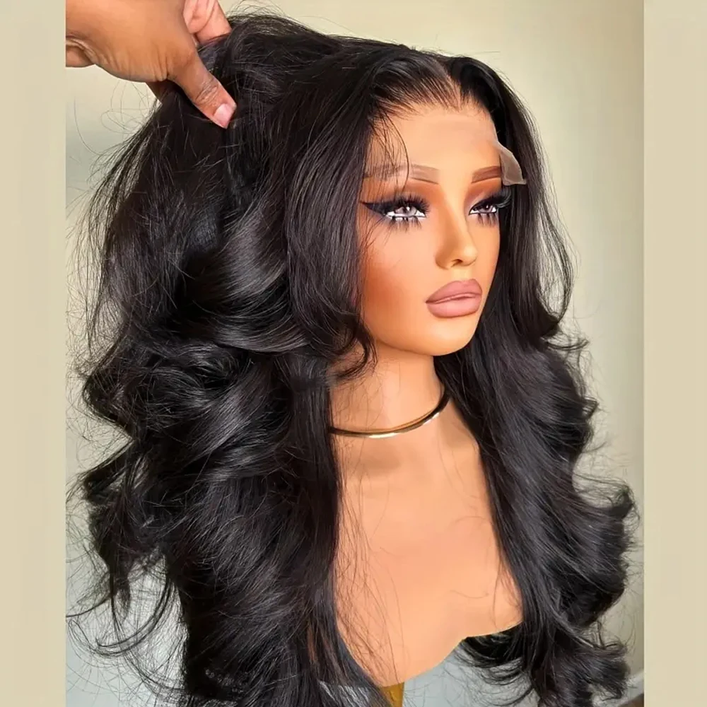 250% Density Glueless Body Wave Human Hair 13x4 Lace Frontal Wigs Brazilian Virgin Human Hair Remy Hair Wigs HD Lace Front Wigs image 5