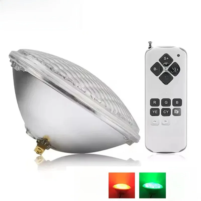 Lampe submersible PAR56, spot lumineux submergé/chaud, RVB, étanche, idéal pour une piscine, 12V, 18/35/54W