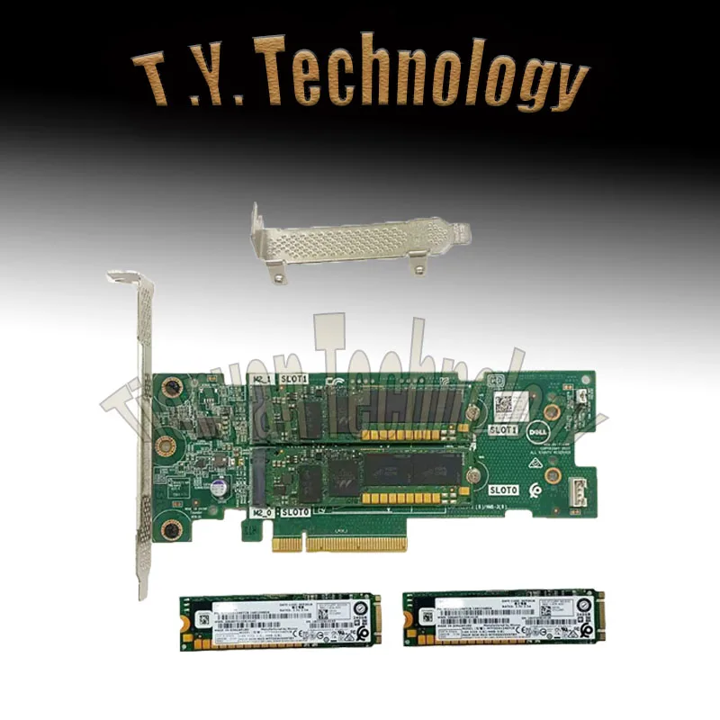 for Dell 72WKY BOSS-S1 Controller PCIe Card 2x 240GB M.2 Solid State Drive TC2RP Suitable for R740xd